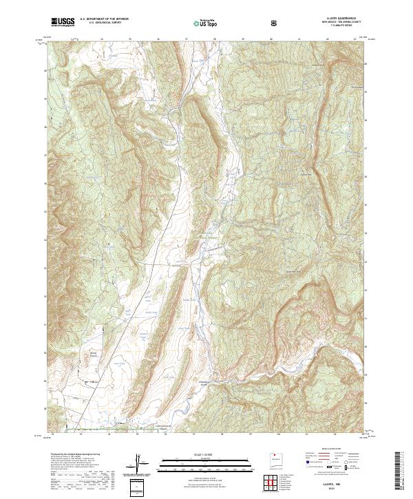 Llaves, NM — USGS 7.5-minute topo (2023)