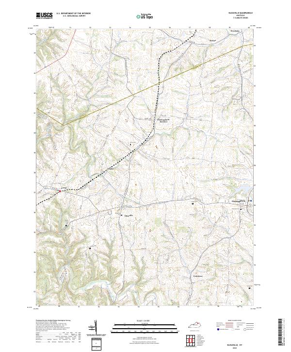 Elizaville, KY — USGS 7.5-minute topo (2022)