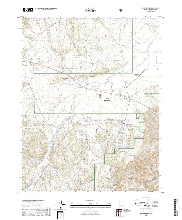 Bryce Canyon, UT — USGS 7.5-minute topo (2023)
