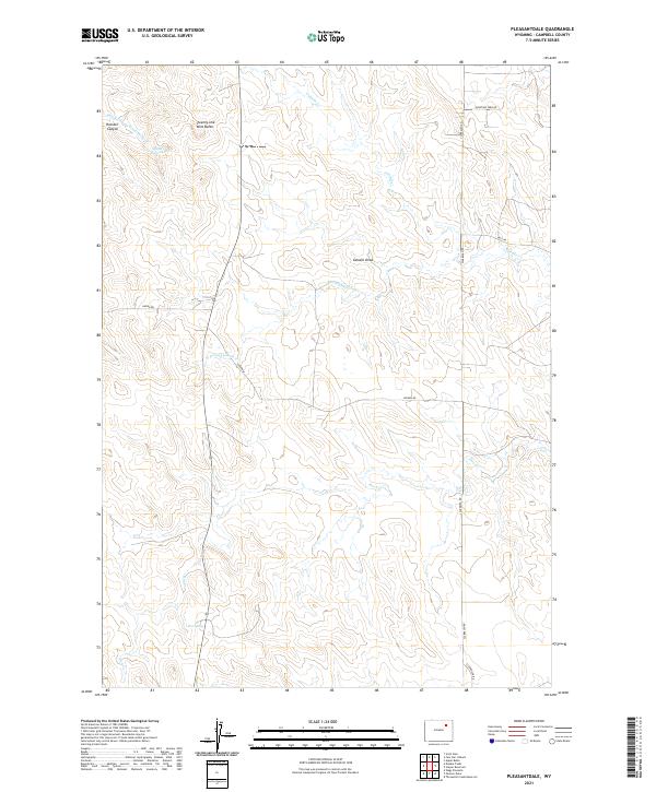 Pleasantdale, WY — USGS 7.5-minute topo (2021)