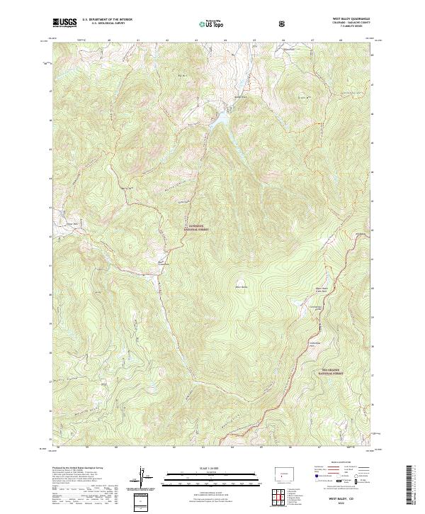 West Baldy, CO — USGS 7.5-minute topo (2022)