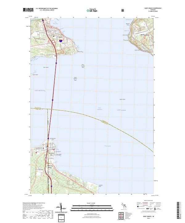 Saint Ignace, MI — USGS 7.5-minute topo (2023)