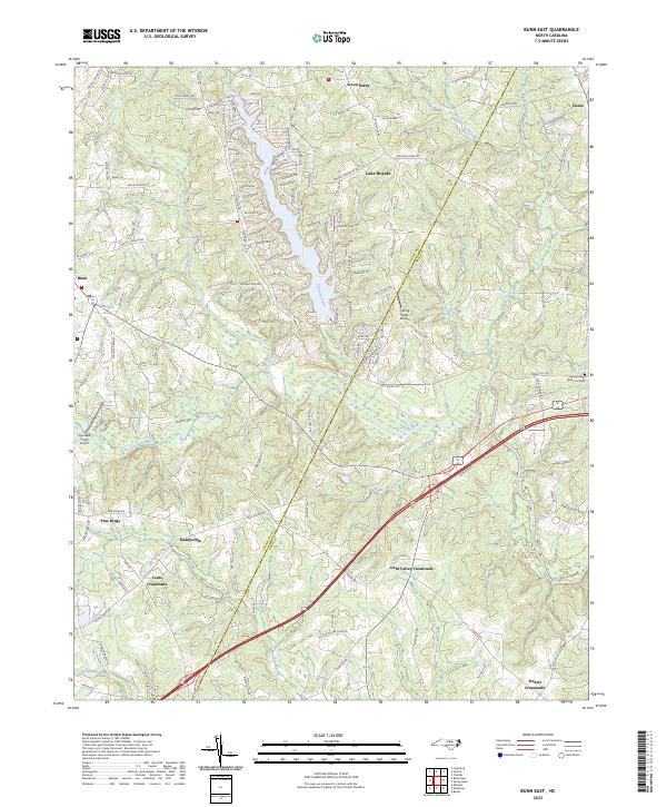 Bunn East, NC — USGS 7.5-minute topo (2023)