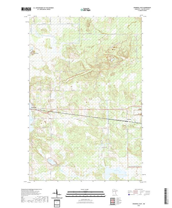 Cromwell East, MN — USGS 7.5-minute topo (2022)