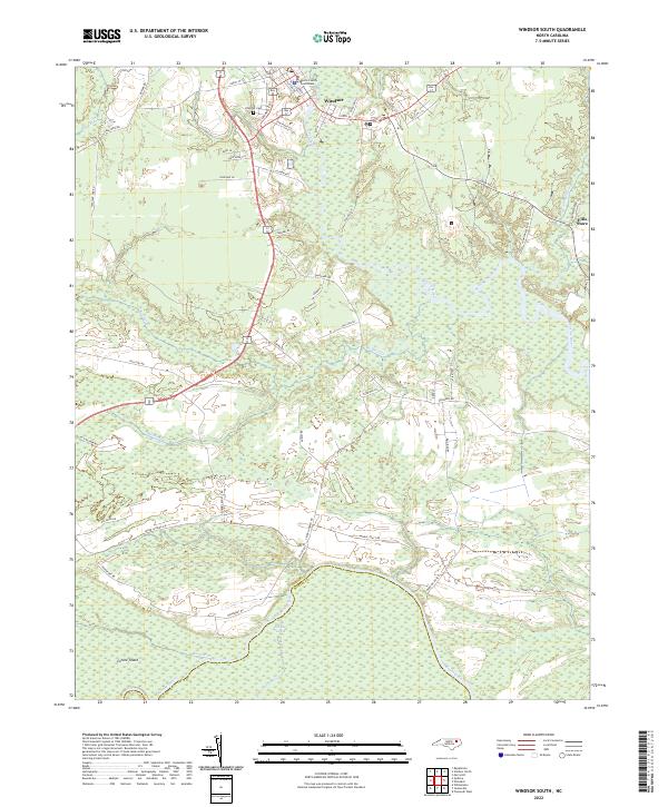 Windsor South, NC — USGS 7.5-minute topo (2022)