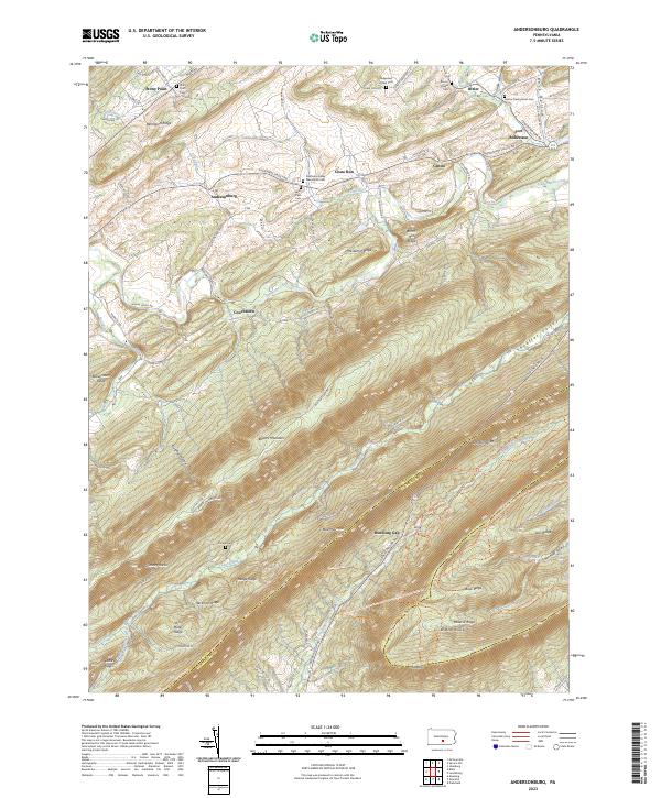 Andersonburg, PA — USGS 7.5-minute topo (2023)
