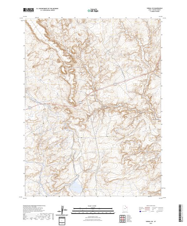 Vernal SW, UT — USGS 7.5-minute topo (2023)