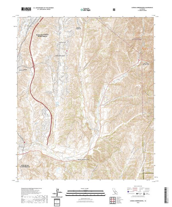 Canada Gobernadora, CA — USGS 7.5-minute topo (2022)