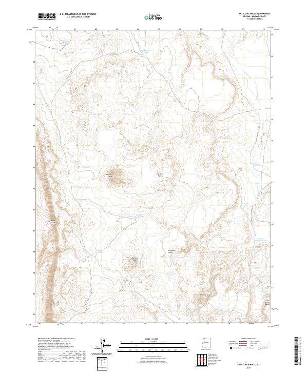 Antelope Knoll, AZ — USGS 7.5-minute topo (2021)
