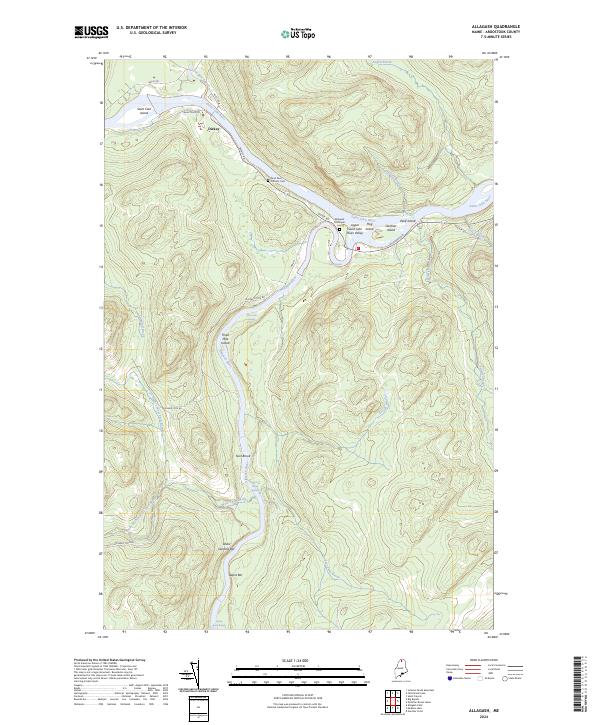 Allagash, ME — USGS 7.5-minute topo (2024)