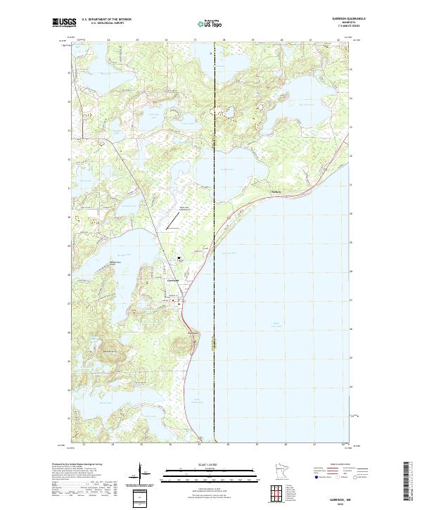 Garrison, MN — USGS 7.5-minute topo (2022)