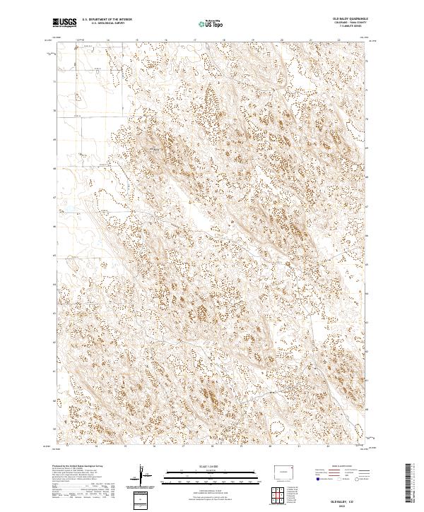 Old Baldy, CO — USGS 7.5-minute topo (2022)
