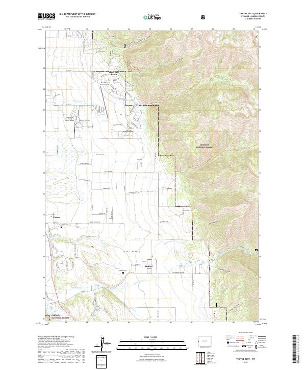 Thayne East, WY — USGS 7.5-minute topo (2021)
