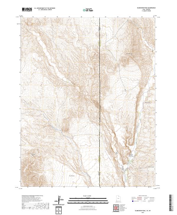 Scarecrow Peak, UT-NV — USGS 7.5-minute topo (2023)
