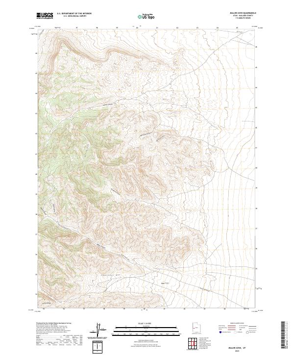 Miller Cove, UT — USGS 7.5-minute topo (2023)
