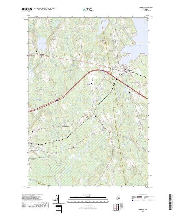 Newport, ME — USGS 7.5-minute topo (2024)