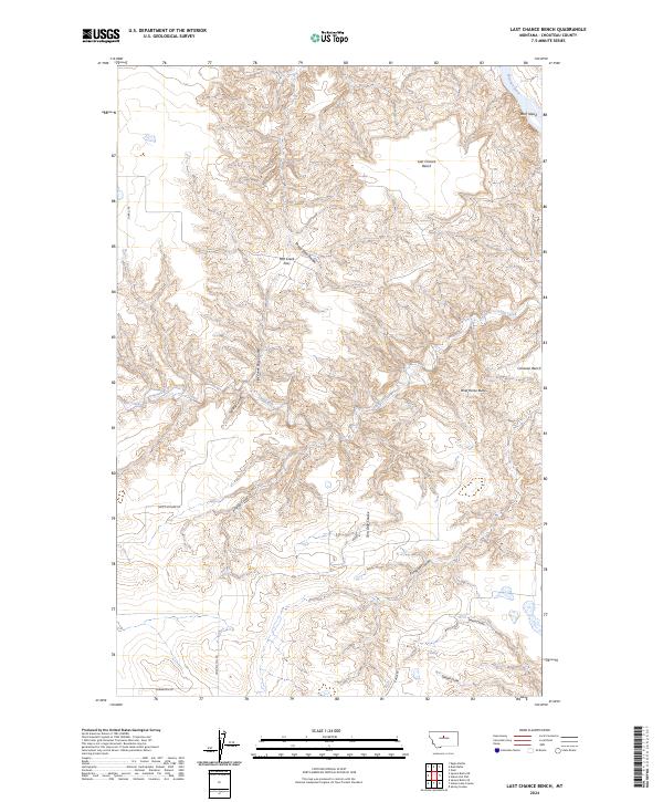 Last Chance Bench, MT — USGS 7.5-minute topo (2024)