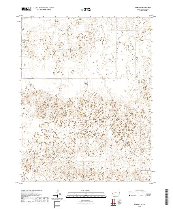 Deerfield SW, KS — USGS 7.5-minute topo (2022)