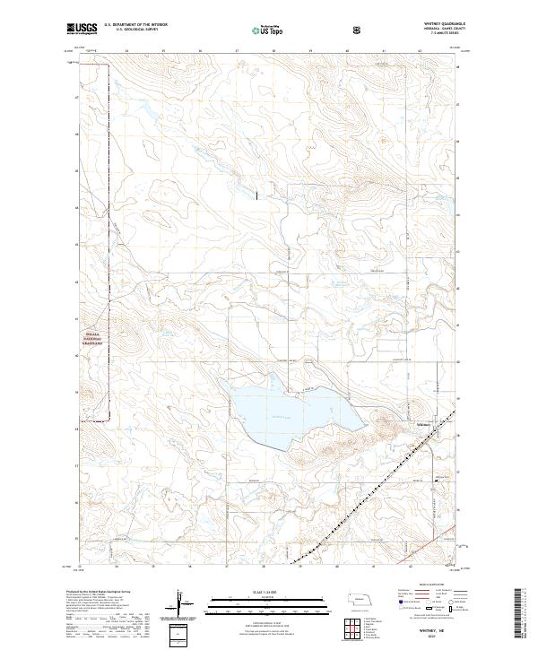 Whitney, NE — USGS 7.5-minute topo (2021)