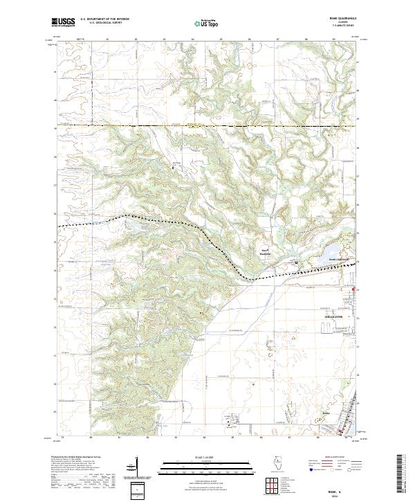 Rome, IL — USGS 7.5-minute topo (2024)