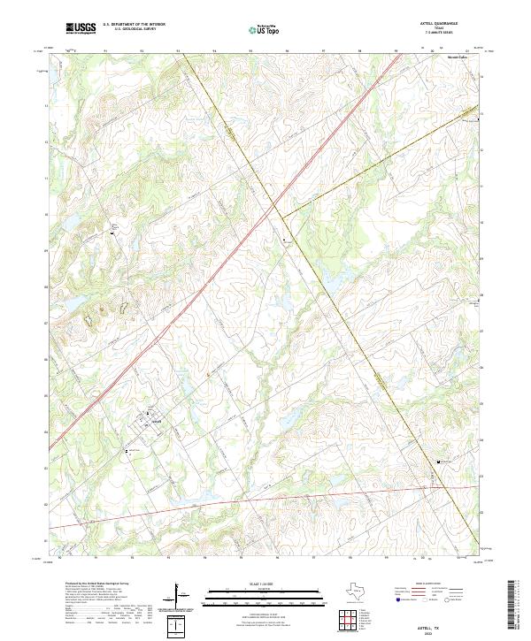 Axtell, TX — USGS 7.5-minute topo (2022)