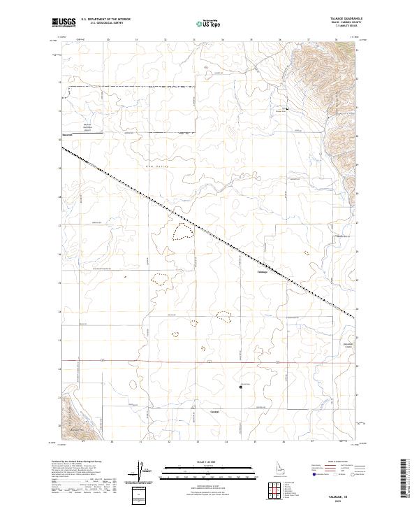 Talmage, ID — USGS 7.5-minute topo (2023)