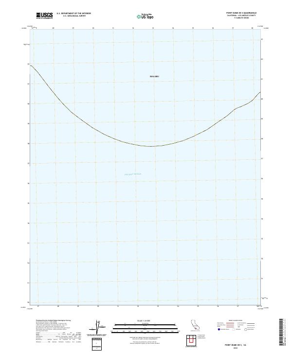 Point Dume OE S, CA — USGS 7.5-minute topo (2022)