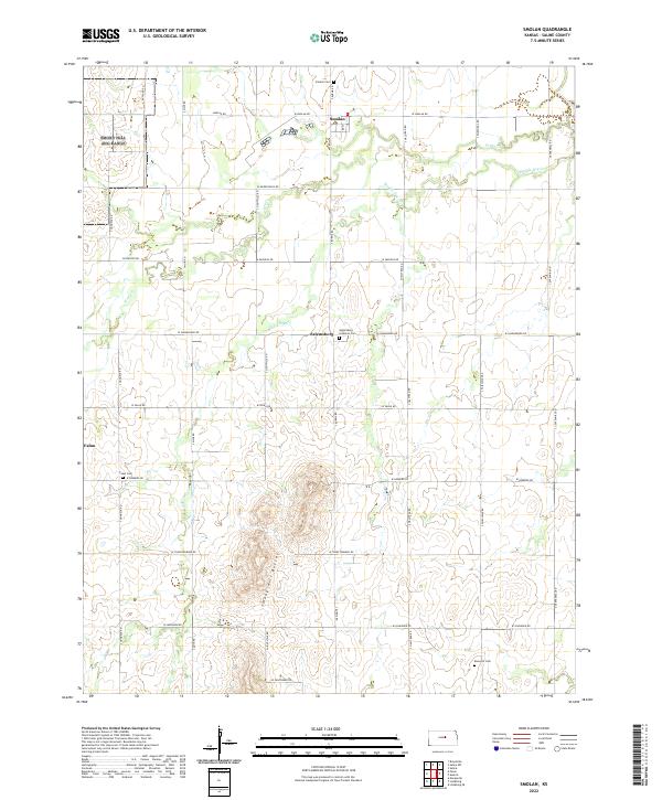 Smolan, KS — USGS 7.5-minute topo (2022)