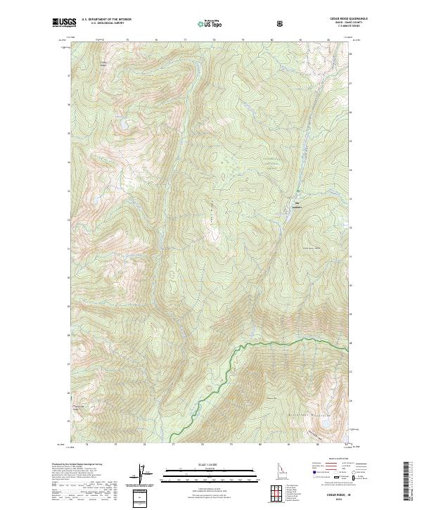 Cedar Ridge, ID — USGS 7.5-minute topo (2024)