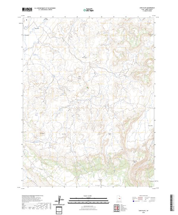 Cow Flats, UT — USGS 7.5-minute topo (2023)