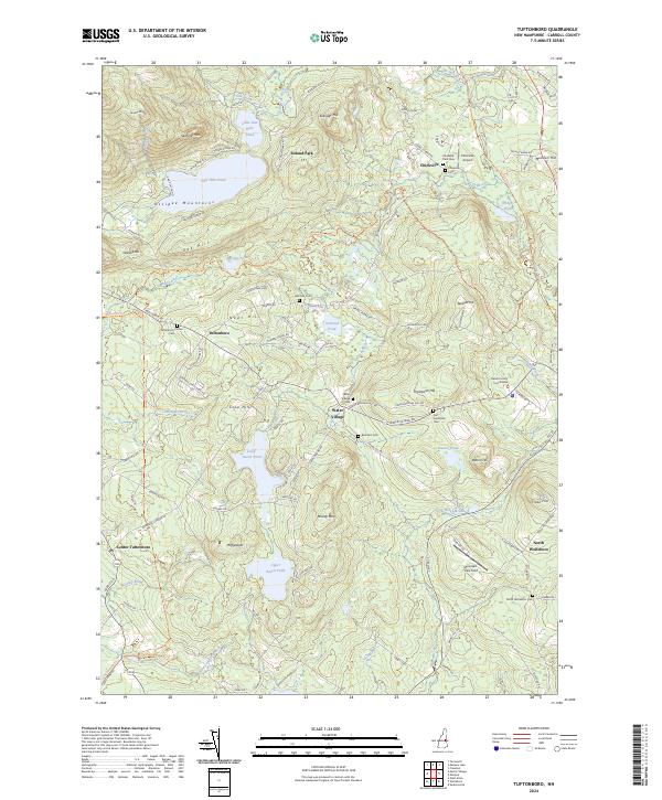 Tuftonboro, NH — USGS 7.5-minute topo (2024)