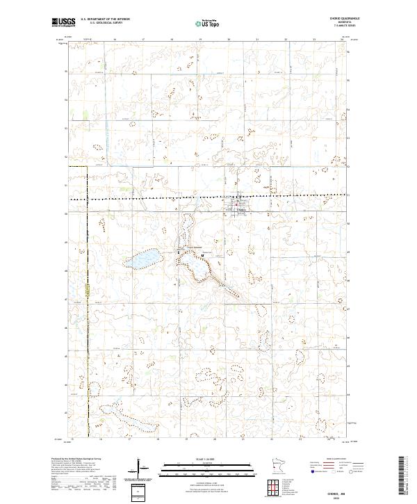 Chokio, MN — USGS 7.5-minute topo (2022)