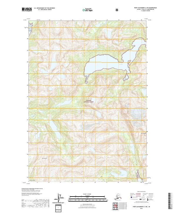 Port Alexander C-3 NE, AK — USGS 7.5-minute topo (2021)