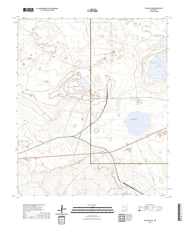 Williams Sink, NM — USGS 7.5-minute topo (2023)