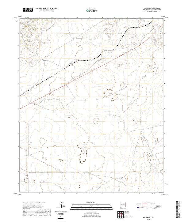 Pastura SE, NM — USGS 7.5-minute topo (2023)