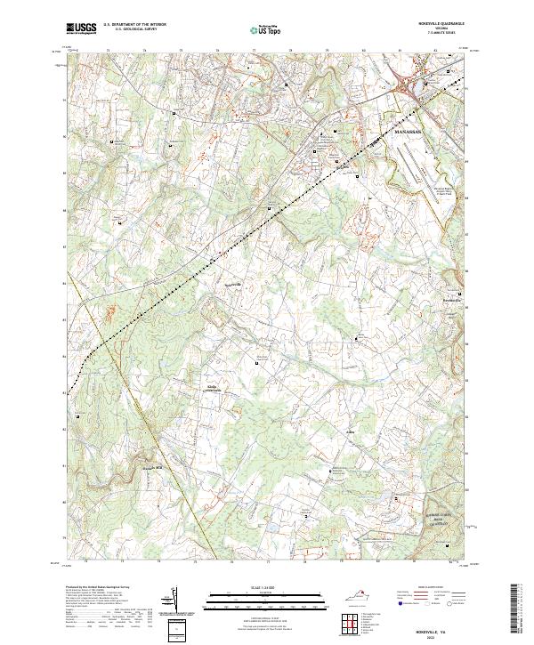 Nokesville, VA — USGS 7.5-minute topo (2022)