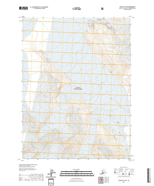 Yakutat B-2 NE, AK — USGS 7.5-minute topo (2021)