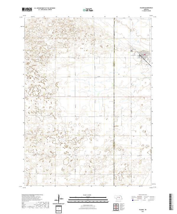 Palmer, NE — USGS 7.5-minute topo (2021)