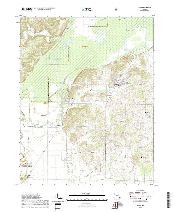 Puxico, MO — USGS 7.5-minute topo (2021)
