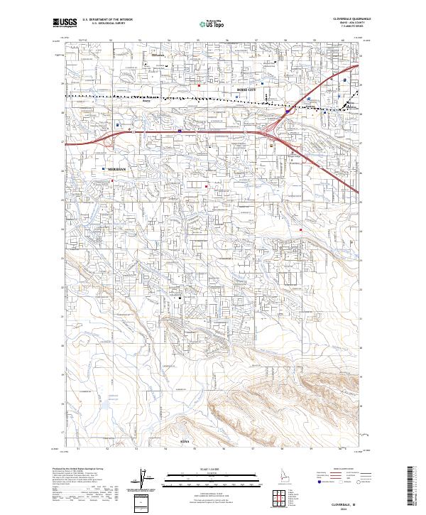 Cloverdale, ID — USGS 7.5-minute topo (2024)