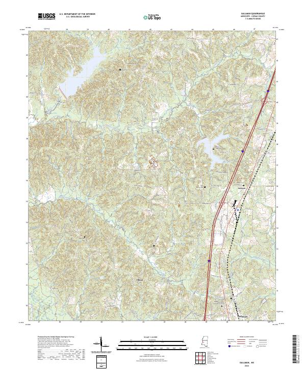 Gallman, MS — USGS 7.5-minute topo (2024)