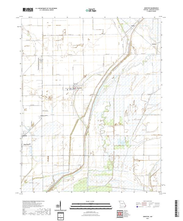 Anniston, MO — USGS 7.5-minute topo (2021)