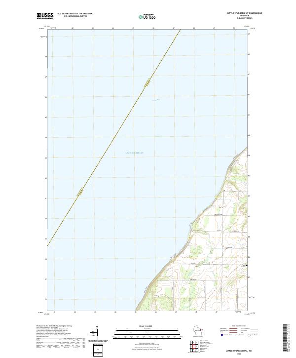 Little Sturgeon SW, WI — USGS 7.5-minute topo (2022)