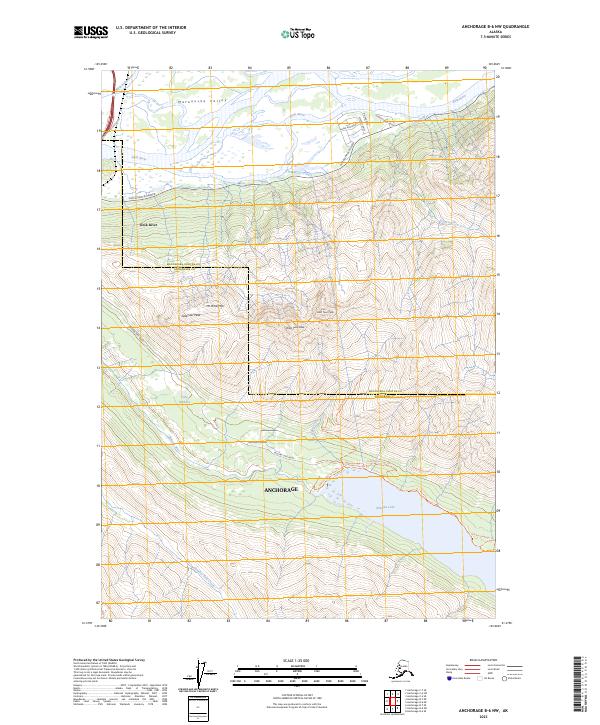 Anchorage B-6 NW, AK — USGS 7.5-minute topo (2023)
