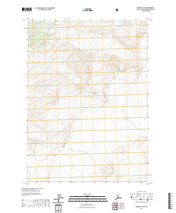 Seward B-5 SW, AK — USGS 7.5-minute topo (2023)