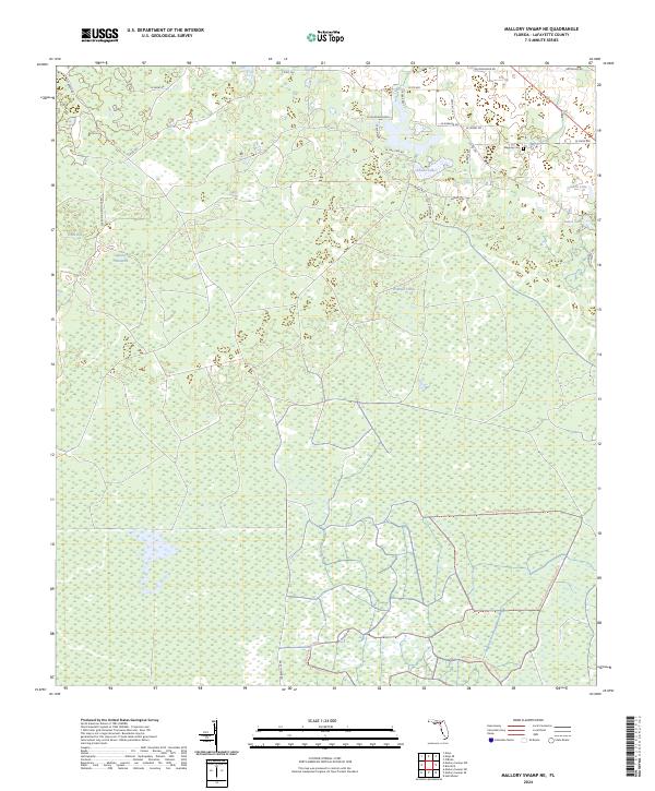 Mallory Swamp NE, FL — USGS 7.5-minute topo (2024)