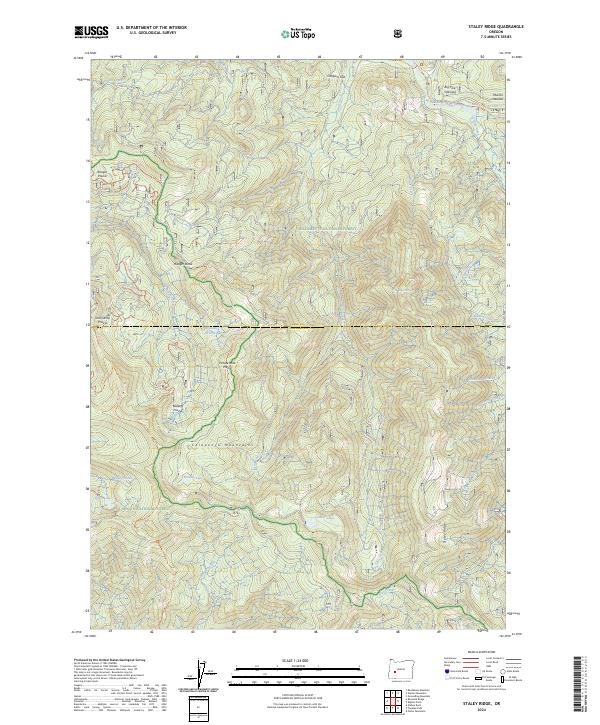 Staley Ridge, OR — USGS 7.5-minute topo (2024)