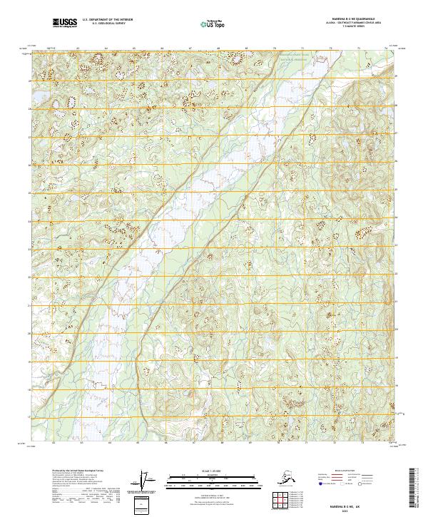 Nabesna B-2 NE, AK — USGS 7.5-minute topo (2023)