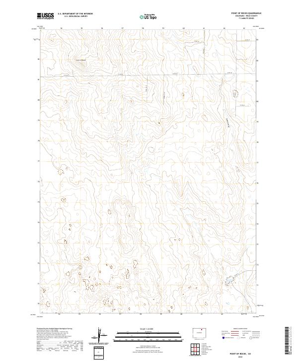 Point of Rocks, CO — USGS 7.5-minute topo (2022)