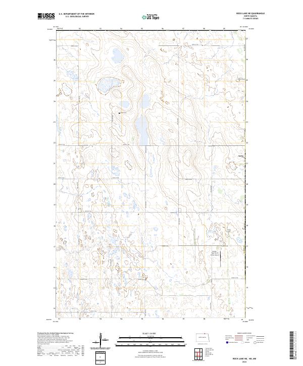 Rock Lake NE, ND-MB — USGS 7.5-minute topo (2024)